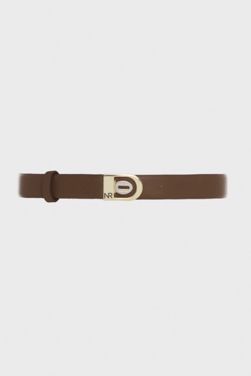 REI LEATHER VINTAGE BELT BROWN