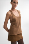WHITNEY TOP BROWN
