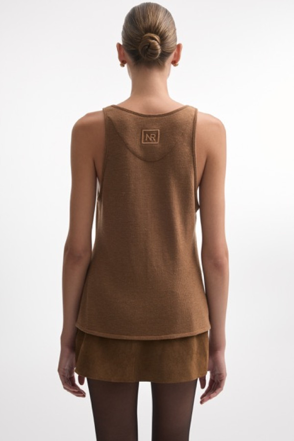 WHITNEY TOP BROWN