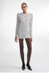 DOT COM DRESS WHITE