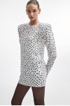 DOT COM DRESS WHITE