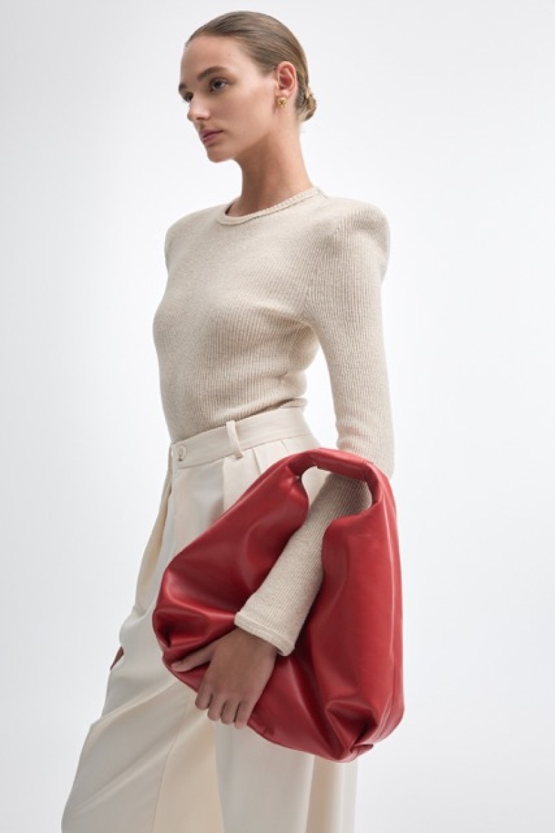 SIN LEATHER BAG RED