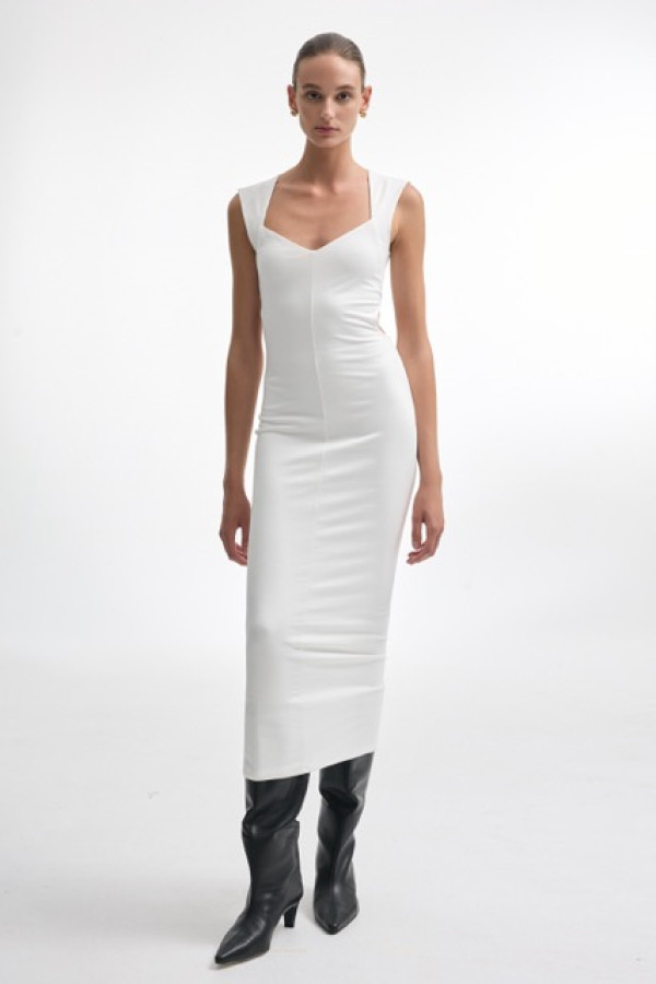 BROOKE DRESS OFFWHITE