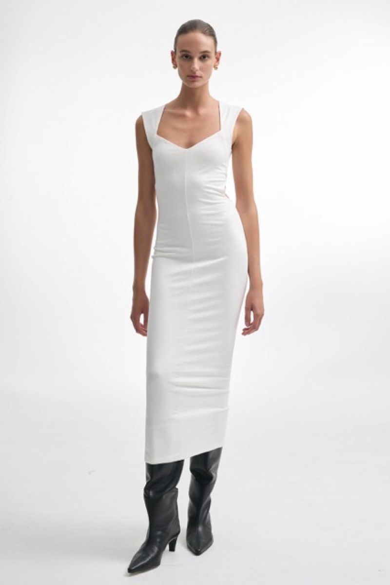 BROOKE DRESS OFFWHITE