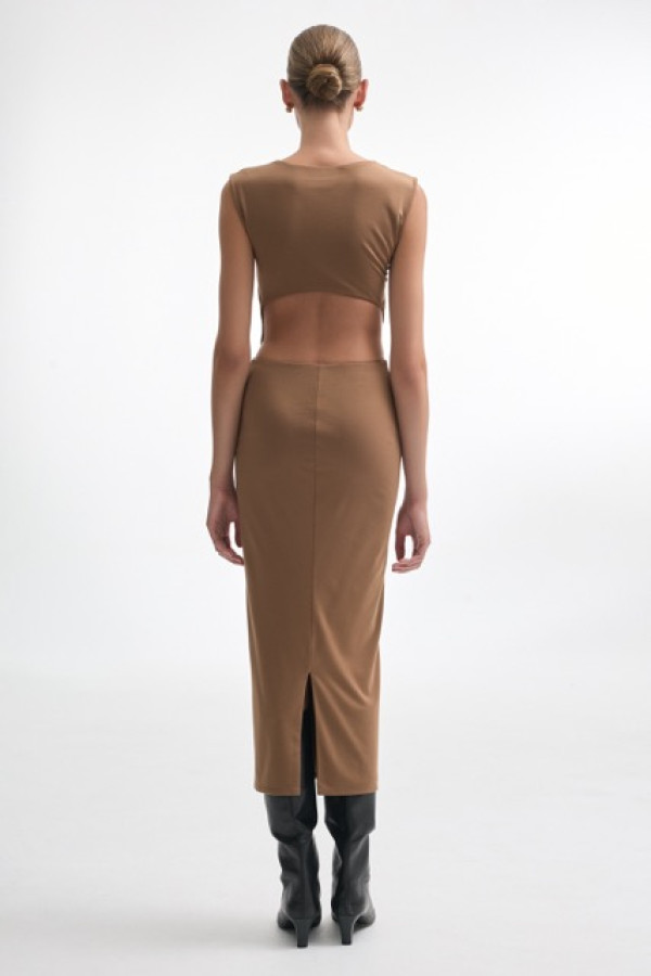 Brook Dress Open Back Cut