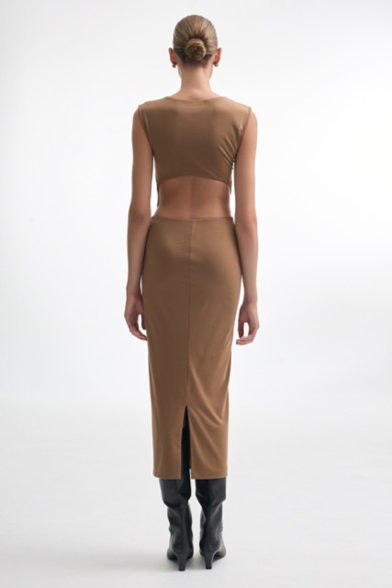 Brook Dress Open Back Cut