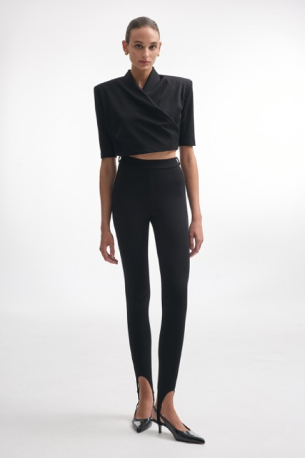 MELANIE LEGGINGS BLACK MELANIE CROP TOP 