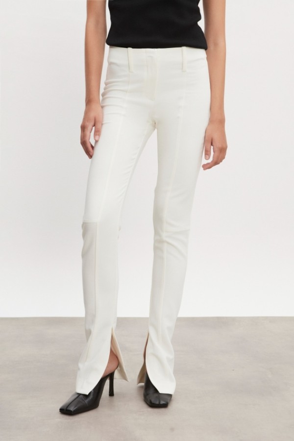 Hourglass Skinny Άσπρο Ψηλόμεσο Παντελόνι