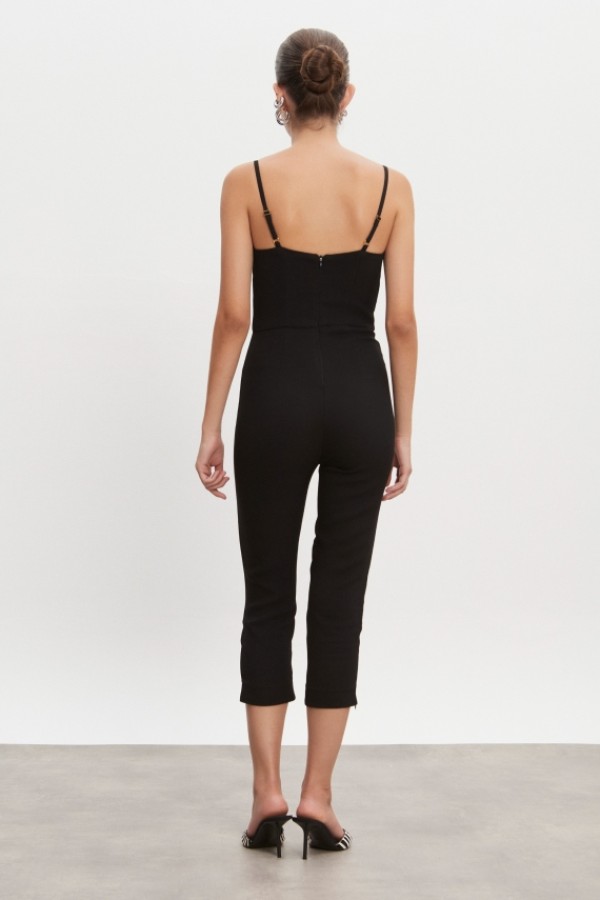 California Capri Jumpsuit - Black