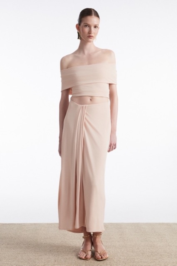ARIA MIDI SKIRT PINK AND TOP
