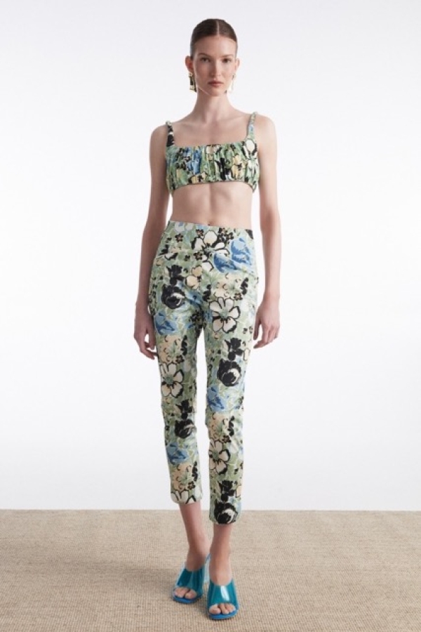 ALICE TROUSERS FLORAL BLUE AND TOP
