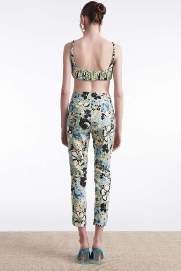 ALICE TROUSERS FLORAL BLUE AND TOP