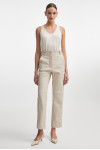 WALKMAN TROUSERS LIGHT BEIGE AND BLOUZE 