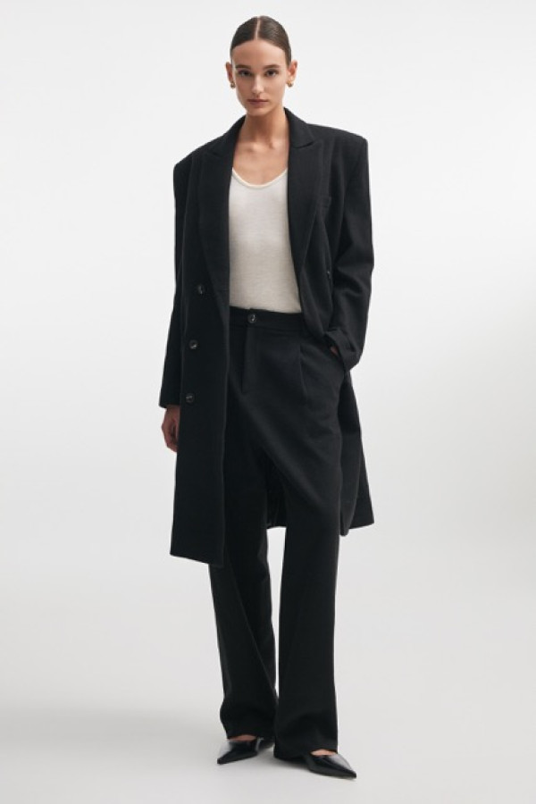 URBAN WOOL COAT BLACK