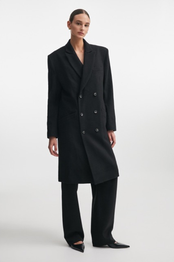URBAN WOOL COAT BLACK
