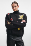 ASTROWILD KNITTED BLOUSE WITH STARS