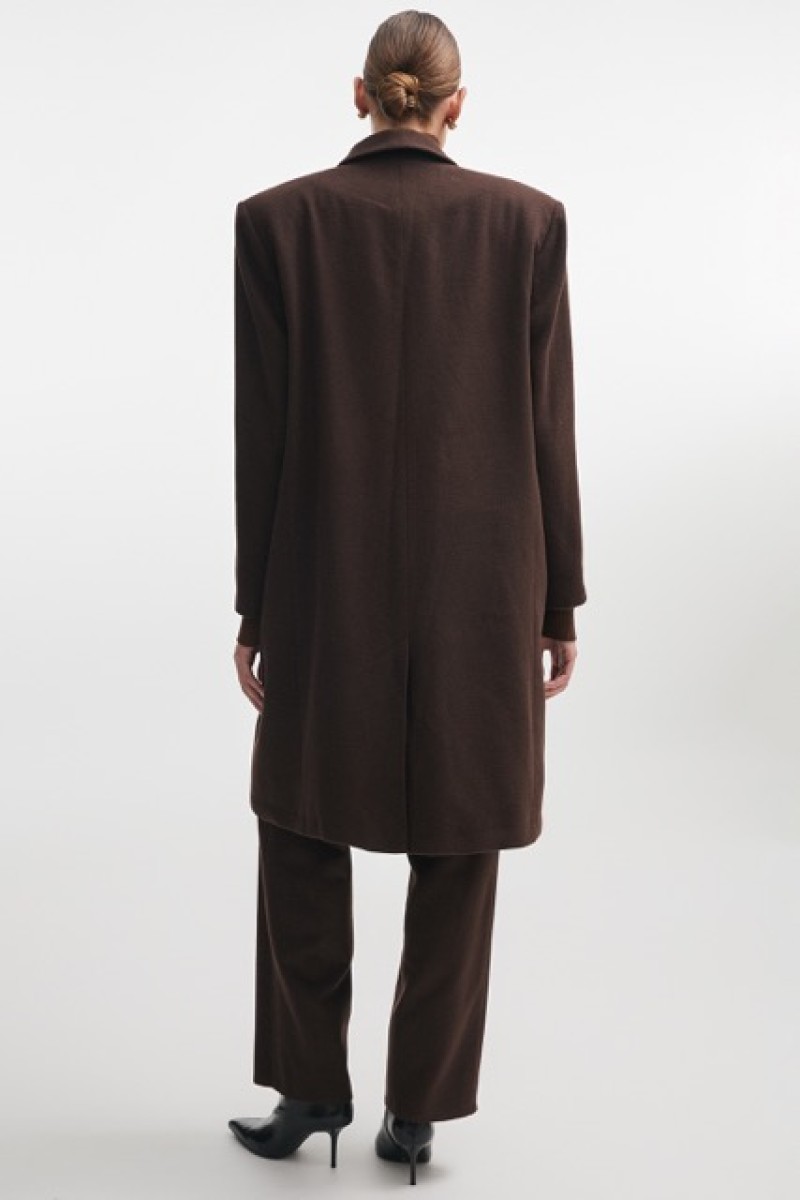 URBAN WOOL COAT BROWN