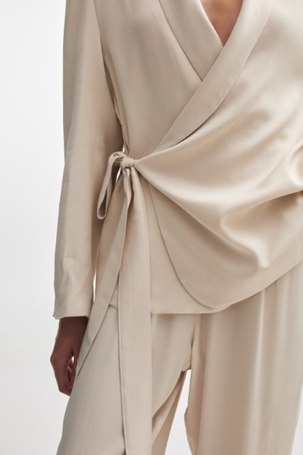 ESPRESSO WRAP BLAZER AND TROUSERS 