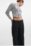 ZIBRA BLOUSEBLACK & WHITE