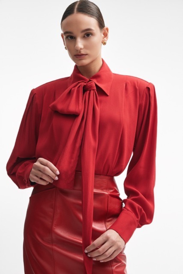 SIREN SHIRT VISCOSE RED