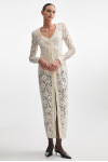 LACER DRESS BEIGE