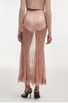 VEIL MAXI SKIRT PINK