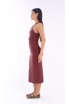 NORMA MAROON MIDI 