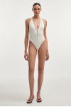 PURE POPLIN BODYSUIT WHITE