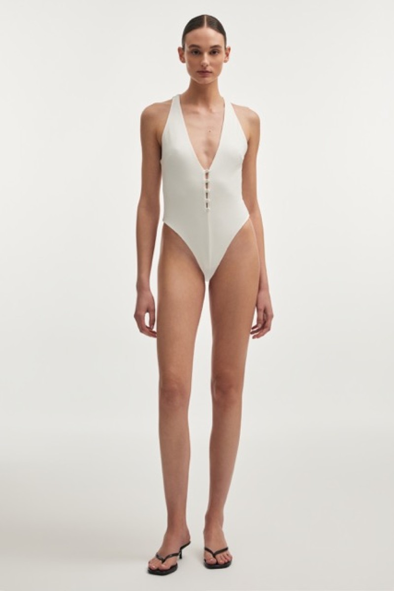 PURE POPLIN BODYSUIT WHITE