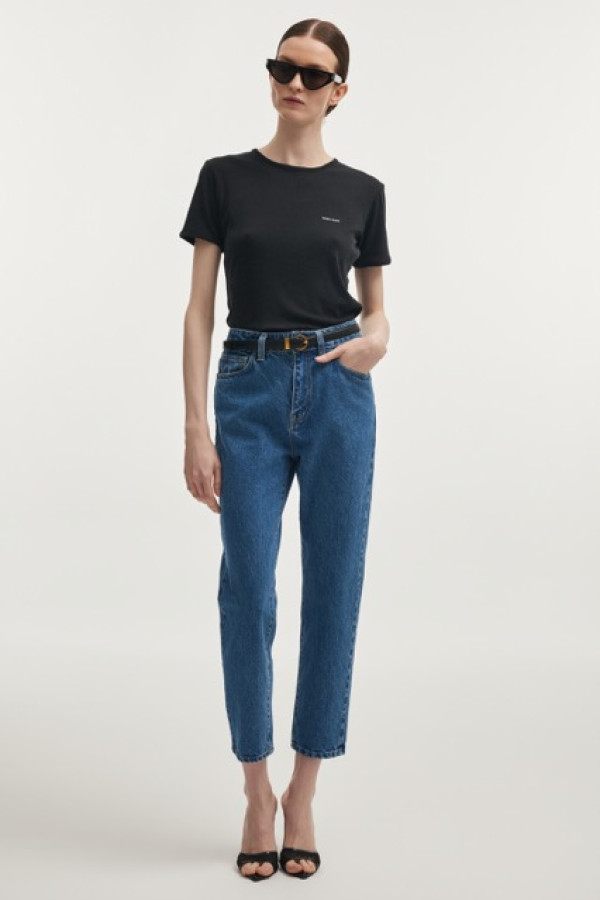 INDIGO DENIM TROUSERS JEANS