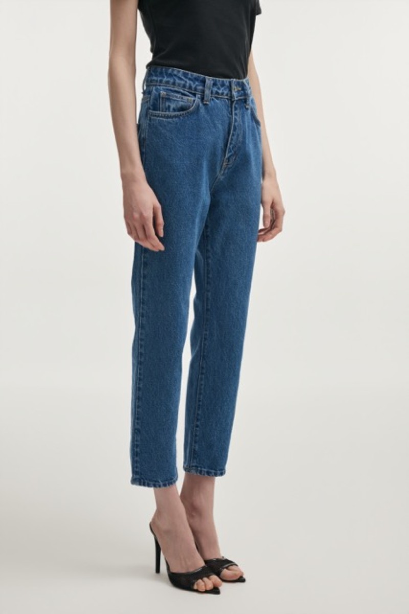 INDIGO DENIM TROUSERS JEANS