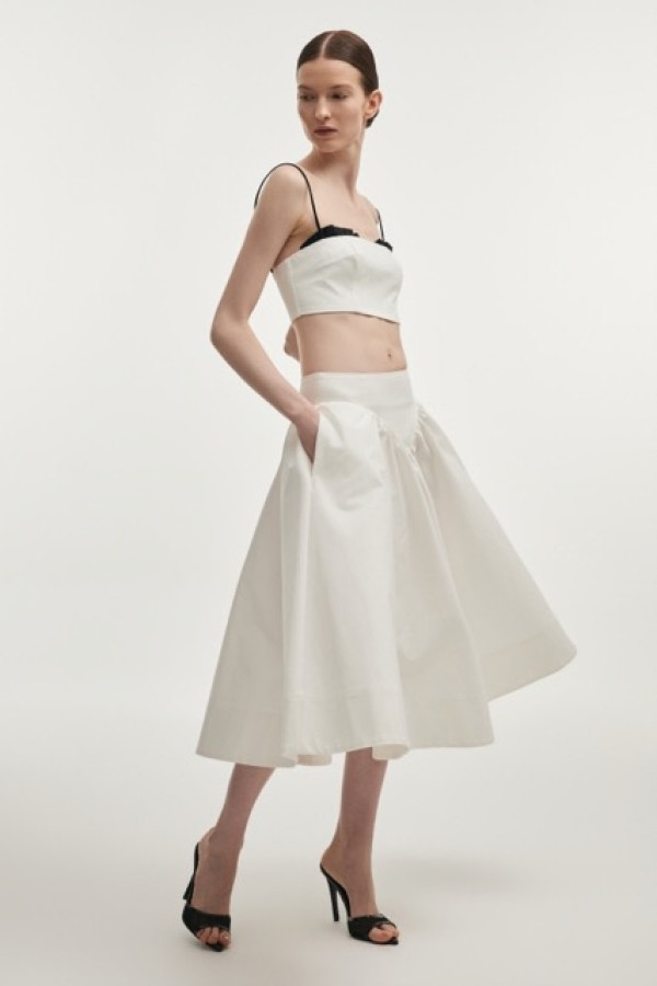 LETICIA SKIRT WHITE MIDI
