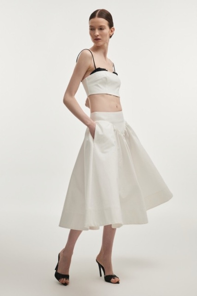 LETICIA SKIRT WHITE MIDI