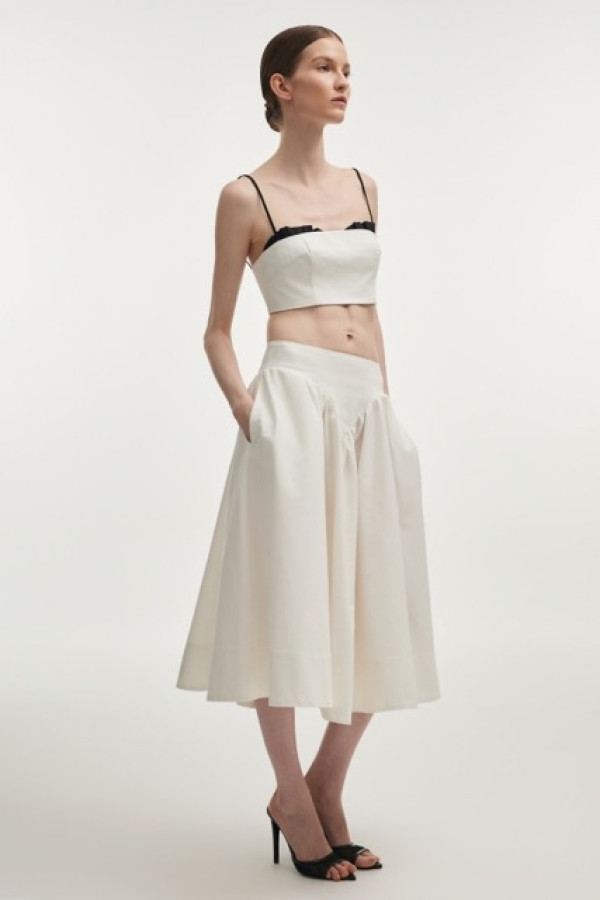 LETICIA SKIRT WHITE MIDI