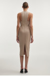 MUSE MIDI COTTON DRESS GREIGE