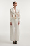 PURE BARREL TROUSERS WHITE BELT DETAILS