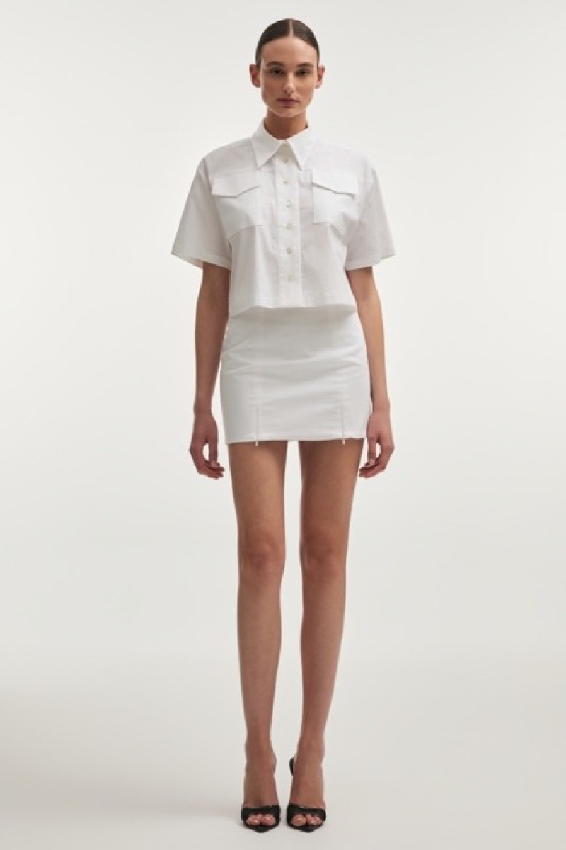 STILL LIFE MINI SKIRT WHITE
