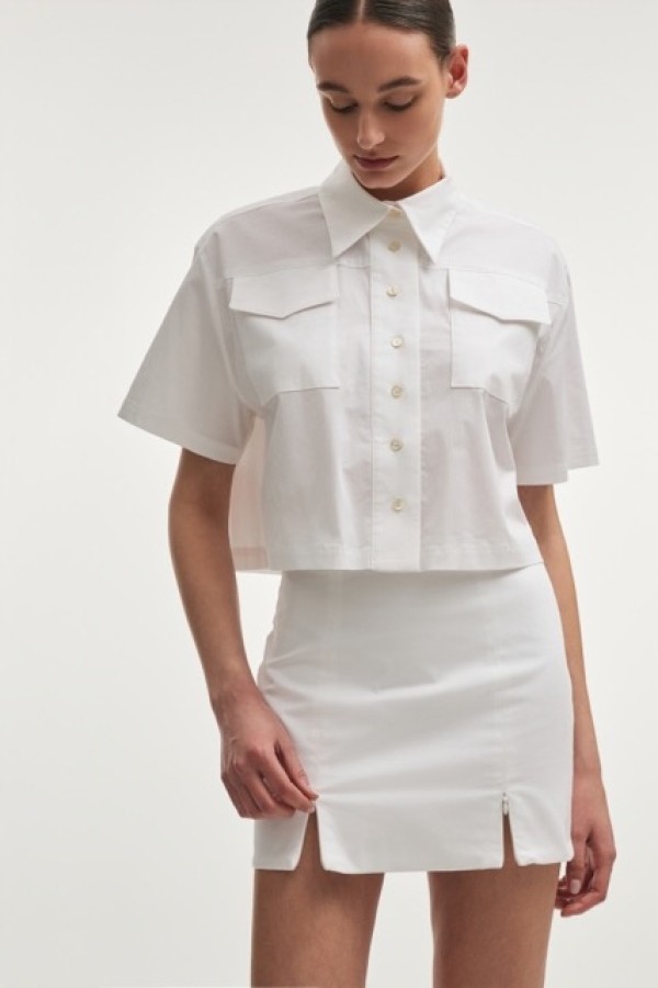 STILL LIFE MINI SKIRT WHITE