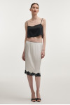 NAIA MIDI SKIRT WHITE