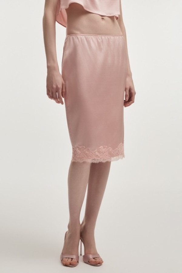 NAIA MIDI SKIRT PINK