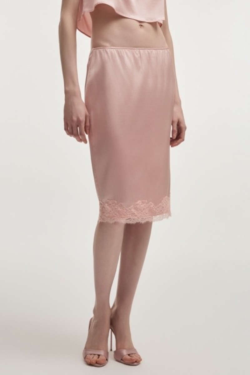 NAIA MIDI SKIRT PINK