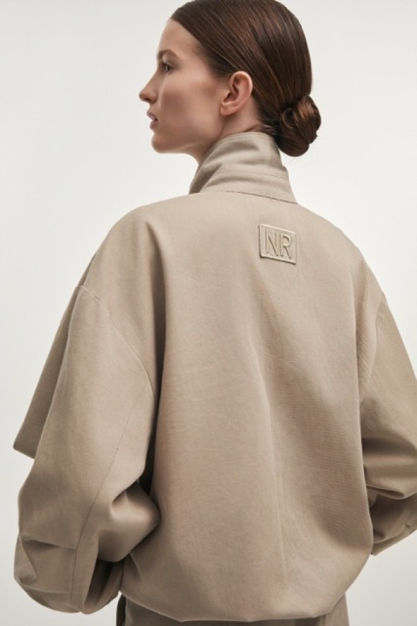 MUSE HIGHT NECKLINEJ ACKET GREIGE 
