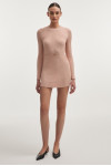 FEMME KNITTED MINI DRESS PINK