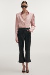 TEMPEST LEATHER CAPRI TROUSERS BLACK