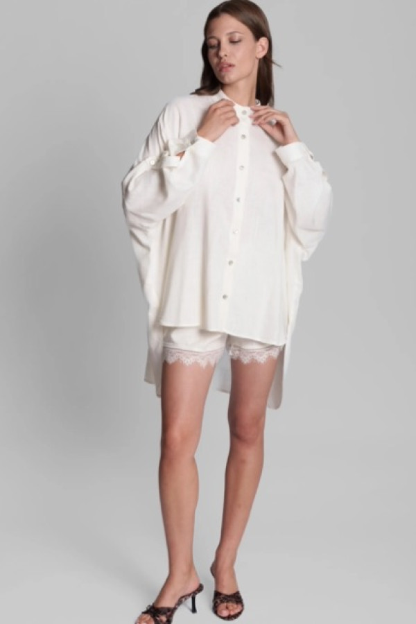 PACO SHIRT LINEN WHITE