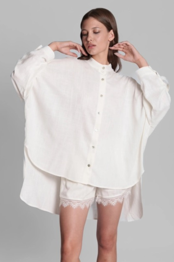PACO SHIRT LINEN WHITE