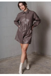 PARKER PLAYSUIT ECOLOGICAL LEATHER