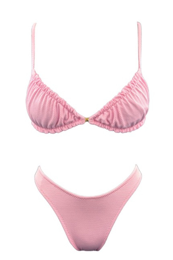 PINK COTTON CANDY BRALETTE BIKINI