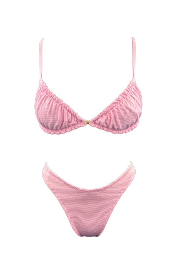 PINK COTTON CANDY BRALETTE BIKINI
