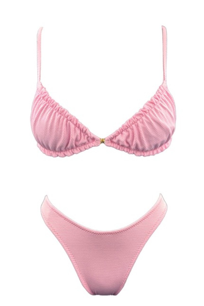 PINK COTTON CANDY BRALETTE BIKINI